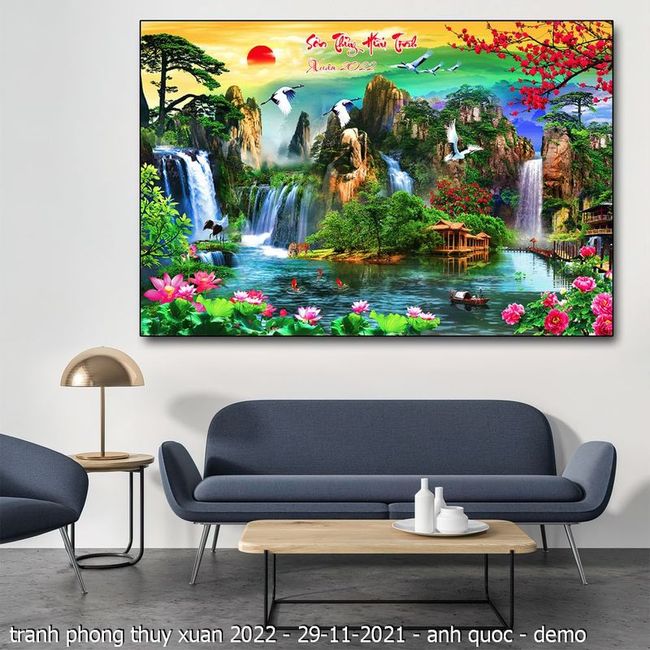 tranh phong thuy xuan 2022 29 11 2021 anh quoc